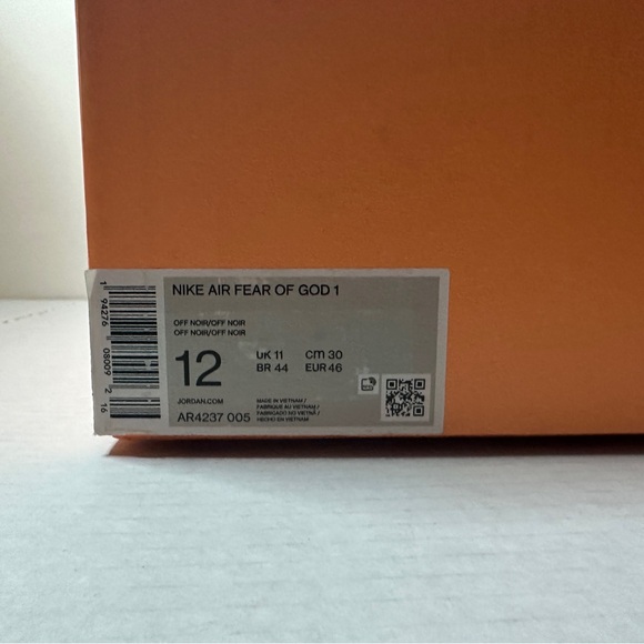 Nike Air Fear of God Triple Black Complete - Picture 7 of 15